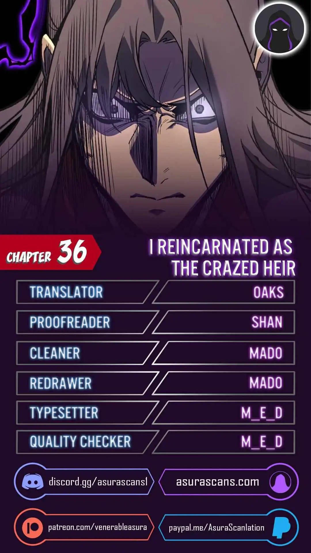 I Reincarnated As The Crazed Heir Chapter 36 1